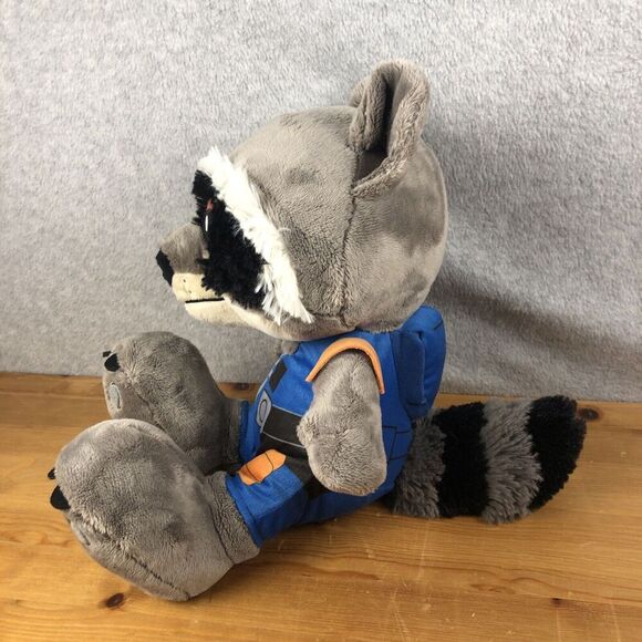 Disney Parks Big Feet Rocket Raccoon Marvel Guardians Of The Galaxy Plush 14” - Picture 6 of 9